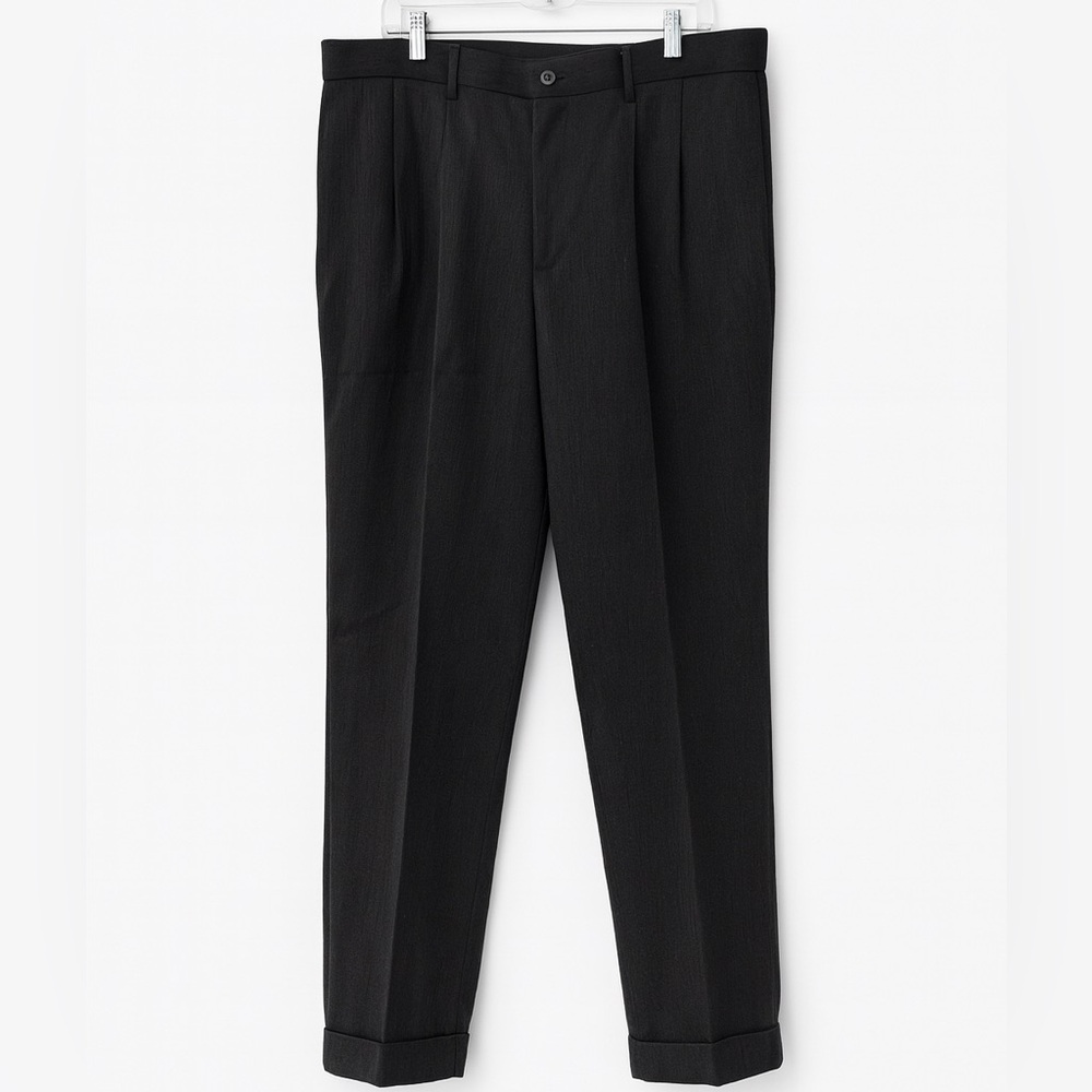 Dockers Black Dress Pants W38 L29 relaxed Fit - Picture 2 of 11